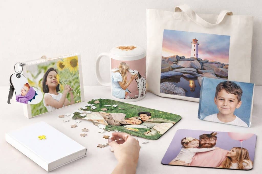 Produits photo personnalisés proposés par Studio 117 pour les familles